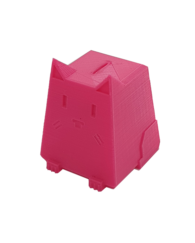 Фото пример печати пластиком PLA пластик SEM 1,75 розовый