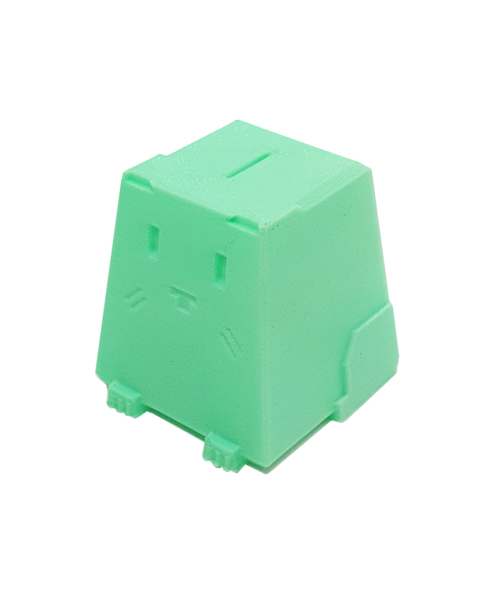 Фото пример печати пластиком ABS пластик SEM 1,75 зеленый флуоресцентный