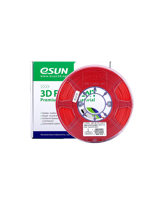 Фото ABS пластик Esun 1,75 ярко-красный 1