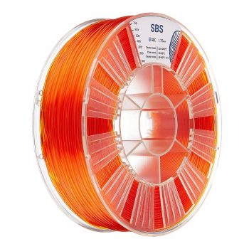 Фото SBS пластик REC 1.75мм прозрачно-оранжевый 2