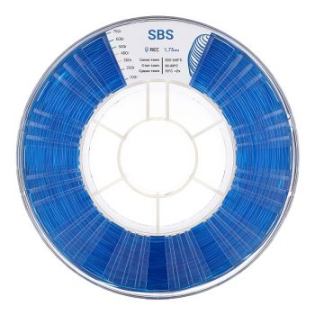 Фото SBS пластик REC 1.75мм прозрачно-синий 1