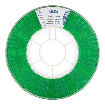 Фото SBS пластик REC 1.75мм прозрачно-зеленый 1