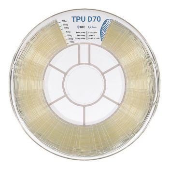 Фото TPU D70 пластик REC 1.75мм натуральный 1